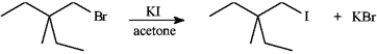 <strong>Consider the pair of reactions below to answer the following question(s). a. or b. Refer to instructions. The alkyl bromide starting materials in these reactions are classified as:</strong> A) 3° B) 2° C) 1° D) 4°