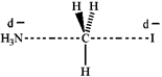 <strong>Which of the following represents the transition state of the S<sub>N</sub>2 reaction between methyl iodide and ammonia?</strong> A) B) C) D)
