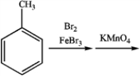 Consider the following sequence of reactions: a) What is the major organic product obtained from the sequence of reactions? a. b. c. d. b) If KMnO<sub>4</sub> had been replaced by Na<sub>2</sub>Cr<sub>2</sub>O<sub>7</sub>, what would be the final product of the reaction?