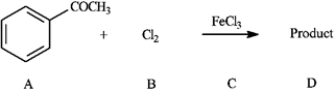 Consider the reaction below to answer the following question(s). Refer to instructions. This reaction proceeds _____________ (faster or slower) than benzene.