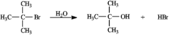 Consider the reaction of 2-bromo-2-methylpropane with water, shown below, to answer the following question(s). -Refer to instructions. This reaction is an example of: