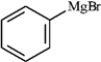 <strong>The following shows an intermediate used in a Grignard synthesis. Which atom will inductively donate electrons in this species? </strong> A) C B) Br C) Mg D) H E) both b and c