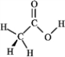 <strong>Consider the structure of acetic acid shown below. In the electrostatic potential map of acetic acid, in which of the following bonds would the terminal atom appear as the deepest shade of red?</strong> A) C=O B) C−H C) C−C D) O−H