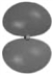 <strong>Which of the following best represents the shape of a 2p atomic orbital of carbon? A B C D </strong> A) A B) B C) C D) D