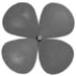 <strong>Which of the following best represents the shape of a sp<sup>3</sup> hybrid orbital of carbon? A B C D </strong> A) A B) B C) C D) D