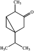 Specify the hybridization of each carbon atom of limonene, a natural product present in citrus fruits, and thujone, which is derived from wormwood, a traditional component of the notorious liquor, Absinthe. limonene thujone