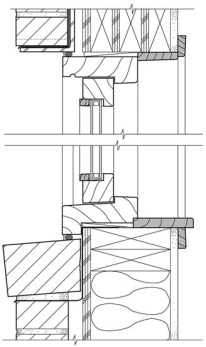 Using leader lines and labels, identify the following window elements in the sketch below: (i)stool, (ii)apron, (iii)glazing stop, (iv)jamb extension, (v)trim, (vi)weather- stripping, (vii)window head, (viii)window sill, and sealant and backer rod. (Note: To shorten the question, the Instructor may delete some items or convert into two questions with repeat sketch.) SECTION THROUGH A WOOD WINDOW
