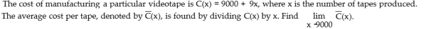 <strong> C(x).</strong> A)14 B)10 C)6 D)Does not exist