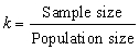 <strong>In the context of sampling,which of the following is the formula for selection interval (k)?</strong> A) B) C) D) E)