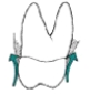 <strong>Which illustration depicts an overcontoured restoration?</strong> A) B) C)
