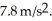 <strong>At a given point above Earth's surface,the free-fall acceleration is equal to What is the altitude of this point above Earth's surface? (G = 6.67 × 10<sup>-11</sup> N ∙ m<sup>2</sup>/kg<sup>2</sup>,M<sub>earth</sub> = 5.97 × 10<sup>24</sup> kg,R<sub>earth</sub> = 6.38 × 10<sup>6</sup> m)</strong> A)770 km B)970 km C)1500 km D)2000 km E)2400 km