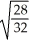 <strong>Consider two equal-volume flasks of gas at the same temperature and pressure.One gas,oxygen,has a molecular mass of 32.The other gas,nitrogen,has a molecular mass of 28.What is the ratio of the number of oxygen molecules to the number of nitrogen molecules in these flasks?</strong> A) B) C) D) E)
