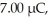 <strong>If a charge generator builds a negative static charge of - how many electrons are transferred to it during this process.(e = 1.60 × 10<sup>-19</sup></strong> A)4.38 × 10<sup>13</sup> B)7.0 C) C)1.12 × 10<sup>-18</sup> D)43.8