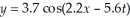 <strong>Find the speed of an ocean wave whose displacement is given by the equation where x and y are in meters and t is in seconds.</strong> A)2.5 m/s B)1.9 m/s C)3.5 m/s D)4.5 m/s