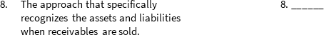 Terminology In the space provided at right, write the word or phrase that is defined or indicated.