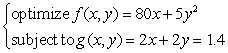 <strong>Write the Lagrange system of partial derivative equations. </strong> A) B) C) D) E)