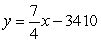 <strong>For a region, the percentage of adults 20-24 years of age that have not been married is given in the table below. Give the linear model that best fits this data, where x is the number of years since 1970. </strong> A) B) C) D) E)