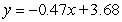<strong>The table below gives the number of inches of precipitation that fell in a city in the given months. Give the linear model that best fits the data, where x is 1 in January, 2 in February, and 3 in March. Give the coefficients to two decimal places. </strong> A) B) C) D) E)