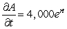 <strong>The value of an investment of $4,000 after t years in an account for which the interest rate 100r% is compounded continuously is given by the function dollars. Write the partial derivative </strong> A) B) C) D) E)