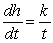 <strong>The height h, in feet, of a certain tree increases at a rate that is inversely proportional to time t, in years. The height of the tree is 8 feet at the end of 3 years, and reaches 23 feet at the end of 6 years. Write a differential equation describing the rate of change of the height of the tree, where k is the constant of proportionality (to be determined).</strong> A) feet per year B) feet per year C) feet per year D) feet per year E) feet per year