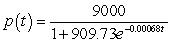 <strong>The number of patents issued for a certain product between 1950 and 1970 was increasing with respect to time at a rate jointly proportional to the number of patents already obtained and to the difference between the number of patents already obtained and the carrying capacity of the system. The carrying capacity was approximately 9000 patents, and the constant of proportionality was about 0.00068. By 1951, 3000 patents had been obtained. Find a particular solution for the number of patents t years after 1950.</strong> A) patents B) patents C) patents D) patents E) patents