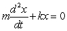 <strong>When a spring is stretched and then released, it oscillates according to two laws of physics: Hooke's Law and Netwon's Second Law. These two laws combine to form the following differential equation in the case of free, undamped oscillation: where m is the mass of an object attached to the spring, x is the distance the spring is stretched beyond its standard length with the object attached (its equilibrium point), t is time, and k is a constant associated with the strength of the spring. Consider a spring with from which is hung a 40-pound weight. The spring with the weight attached stretches to its equilibrium point. The spring is then pulled 7 feet farther than its equilibrium and released. Find a particular solution for the position of the spring after time t. Use the fact that , where g is the gravitational constant 32 feet per second per second, and that when the spring is first released, its velocity is zero. Round the coefficients to three decimal places.</strong> A) B) C) D) E)