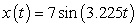 <strong>When a spring is stretched and then released, it oscillates according to two laws of physics: Hooke's Law and Netwon's Second Law. These two laws combine to form the following differential equation in the case of free, undamped oscillation: where m is the mass of an object attached to the spring, x is the distance the spring is stretched beyond its standard length with the object attached (its equilibrium point), t is time, and k is a constant associated with the strength of the spring. Consider a spring with from which is hung a 40-pound weight. The spring with the weight attached stretches to its equilibrium point. The spring is then pulled 7 feet farther than its equilibrium and released. Find a particular solution for the position of the spring after time t. Use the fact that , where g is the gravitational constant 32 feet per second per second, and that when the spring is first released, its velocity is zero. Round the coefficients to three decimal places.</strong> A) B) C) D) E)