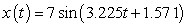 <strong>When a spring is stretched and then released, it oscillates according to two laws of physics: Hooke's Law and Netwon's Second Law. These two laws combine to form the following differential equation in the case of free, undamped oscillation: where m is the mass of an object attached to the spring, x is the distance the spring is stretched beyond its standard length with the object attached (its equilibrium point), t is time, and k is a constant associated with the strength of the spring. Consider a spring with from which is hung a 40-pound weight. The spring with the weight attached stretches to its equilibrium point. The spring is then pulled 7 feet farther than its equilibrium and released. Find a particular solution for the position of the spring after time t. Use the fact that , where g is the gravitational constant 32 feet per second per second, and that when the spring is first released, its velocity is zero. Round the coefficients to three decimal places.</strong> A) B) C) D) E)