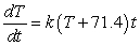 <strong>Newton's Law of Cooling says that the rate of change (with respect to time t in minutes) of the temperature T of an object is proportional to the difference between the temperature of the object and the temperature A of the object's surroundings. If the object is placed in a room where the temperature is fixed at 71.4 degrees Fahrenheit, write a differential equation describing this law.</strong> A) degrees Fahrenheit per minute B) degrees Fahrenheit per minute C) degrees Fahrenheit per minute D) degrees Fahrenheit per minute E) degrees Fahrenheit per minute
