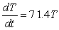<strong>Newton's Law of Cooling says that the rate of change (with respect to time t in minutes) of the temperature T of an object is proportional to the difference between the temperature of the object and the temperature A of the object's surroundings. If the object is placed in a room where the temperature is fixed at 71.4 degrees Fahrenheit, write a differential equation describing this law.</strong> A) degrees Fahrenheit per minute B) degrees Fahrenheit per minute C) degrees Fahrenheit per minute D) degrees Fahrenheit per minute E) degrees Fahrenheit per minute
