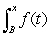 Consider the graph of f(t). What does the graph of the accumulation function look like?