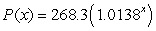 <strong>The population of a certain region between 1790 and 2000 can be modeled by thousand people x years after 1790. Find the rate of change of the population of the region in 2000 to the nearest thousand people per year.</strong> A) 4,771 thousand people per year B) 21 thousand people per year C) 988 thousand people per year D) 30 thousand people per year E) 65 thousand people per year