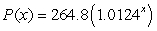 <strong>The population of a certain region between 1790 and 2000 can be modeled by thousand people x years after 1790. Use the rate of change of the population of the region in 2000 to estimate, to the nearest thousand, the population in 2003.</strong> A) 3,655,000 people B) 4,000 people C) 5,326,000 people D) 3,797,000 people E) 3,653,000 people