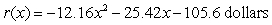 <strong>A pizza parlor has been experimenting with lowering the price of their large one-topping pizza to promote sales. The average revenues from the sale of large one-topping pizzas on a Friday night (5 P.M. to midnight) at various prices are given below. Find a model for the data. </strong> A) B) C) D) E)