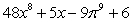 <strong>Calculate the derivative of the function with the appropriate formula. </strong> A) B) C) D) E)