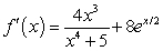 <strong>Find the derivative of .</strong> A) B) C) D) E)