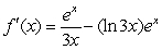 <strong>Find the derivative of .</strong> A) B) C) D) E)