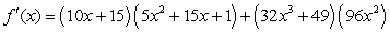 <strong>Find the derivative of .</strong> A) B) C) D) E)