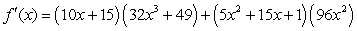 <strong>Find the derivative of .</strong> A) B) C) D) E)