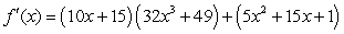 <strong>Find the derivative of .</strong> A) B) C) D) E)