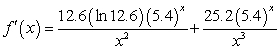 <strong>Find the derivative of .</strong> A) B) C) D) E)