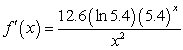 <strong>Find the derivative of .</strong> A) B) C) D) E)