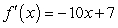 <strong>Find the derivative of the given function using the algebraic method.  </strong> A)   B)   C)   D)   E)   <div style=padding-top: 35px> 