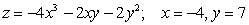 <strong>Evaluate the function at the given values of the independent variables. </strong> A) B) C) D) E)