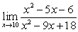 <strong>Use properties of limits and algebraic methods to find the limit, if it exists. </strong> A) B) C) D) E) does not exist