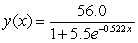 <strong>The following table gives the percent of the U.S. population with Internet connections for the years 1997 to 2003. Use a calculator to find the logistic function that models these data. Use x as the number of years past 1995. Source: U.S. Department of Commerce</strong> A) B) C) D) E)