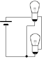 <strong>  The light bulbs in this circuit are connected in</strong> A)parallel. B)series. C)neither parallel nor series. D)a short circuit. <div style=padding-top: 35px> 
