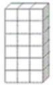 <strong>The illustration shown is an example of a ____ dimensional array. </strong> A)1 B)2 C)3 D)4