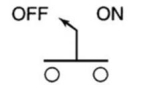 <strong>The device represented by the symbol is a: </strong> A)drum switch. B)selector switch. C)sequence switch. D)toggle switch.