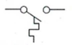 <strong>The symbol shown is that for a: </strong> A)proximity switch. B)temperature switch. C)limit switch. D)level switch.
